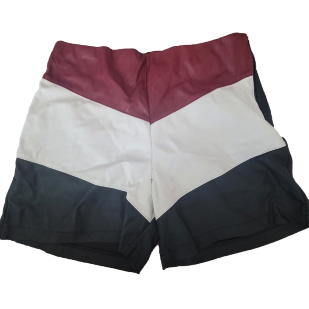 ✨️3/30✨️Genuine Leather Black short